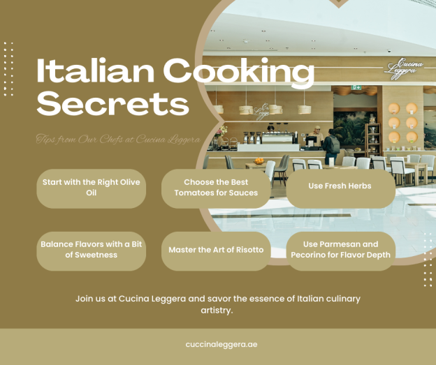 Italian cooking secrets